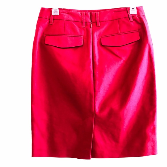 Kenar Fiery Red Pencil Skirt - Picture 4 of 6